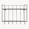 Estante De Pared Con Ganchos De Metal Hebda