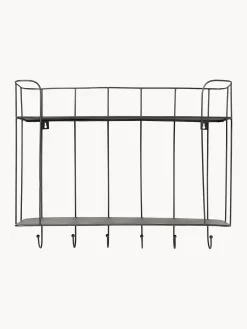 Estante De Pared Con Ganchos De Metal Hebda