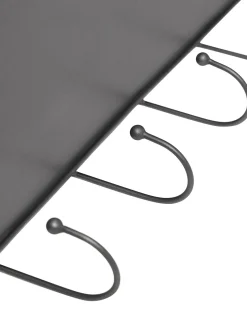 Estante De Pared Con Ganchos De Metal Hebda
