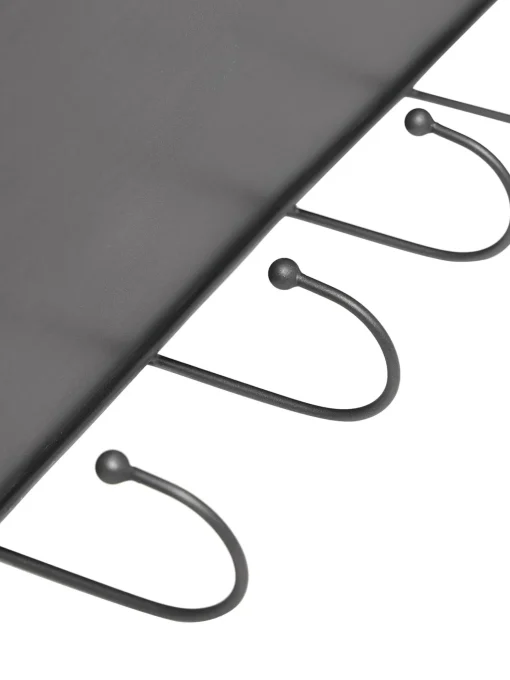 Estante De Pared Con Ganchos De Metal Hebda