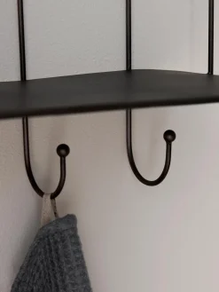 Estante De Pared Con Ganchos De Metal Hebda