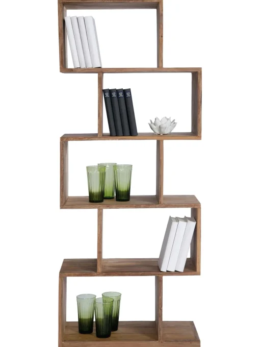 Estanteria De Madera De Sheesham Authentico Zick Zack