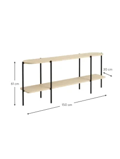 Estanteria De Madera Y Metal Gugge