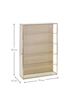 Estanteria De Pared De Metal Y Vidrio Ada