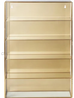 Estanteria De Pared De Metal Y Vidrio Ada