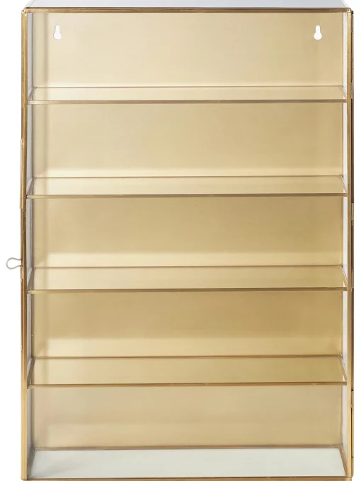 Estanteria De Pared De Metal Y Vidrio Ada