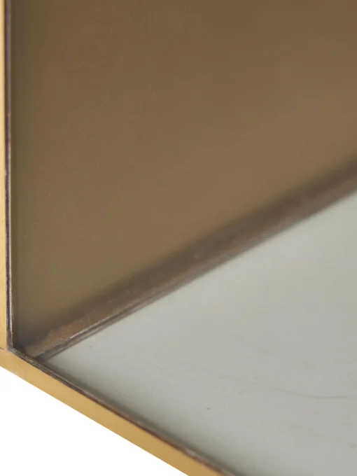 Estanteria De Pared De Metal Y Vidrio Ada