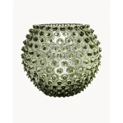 Jarron Artesanal Con Relieves Hobnail