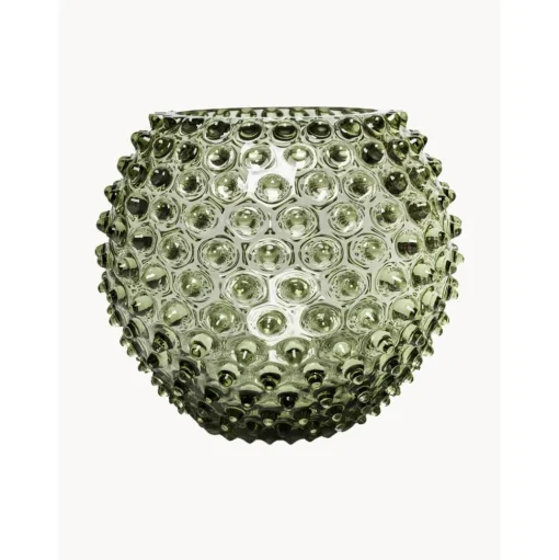 Jarron Artesanal Con Relieves Hobnail
