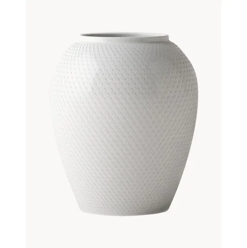 Jarron Artesanal De Porcelana Rhombe, 25 Cm