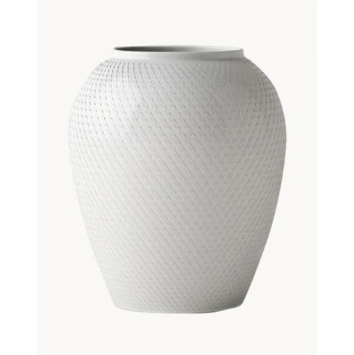 Jarron Artesanal De Porcelana Rhombe, 17 Cm
