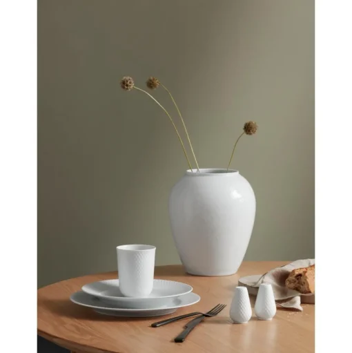 Jarron Artesanal De Porcelana Rhombe, 25 Cm
