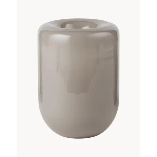 Jarron De Vidrio Soplado Artesanalmente Opal, 20 Cm