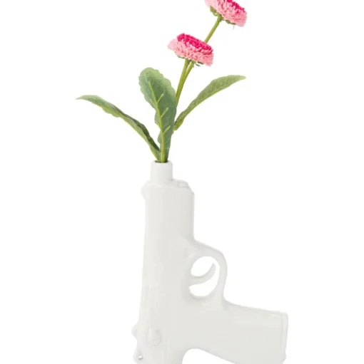 Jarron Pequeno De Porcelana De Diseno Gun