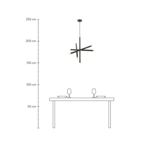 Lampara De Techo De Diseno Sticks