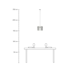 Lampara De Techo De Vidrio Con Relieves Ripple