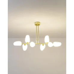 Lampara De Techo De Vidrio Opalino Lilja