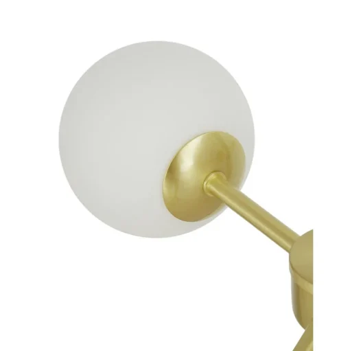 Lampara De Techo Grande De Vidrio Opalino Aurelia