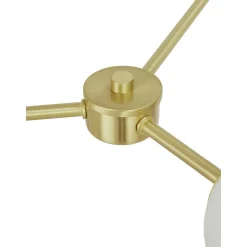 Lampara De Techo Grande De Vidrio Opalino Aurelia