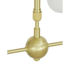 Lampara De Techo Grande De Vidrio Opalino Aurelia
