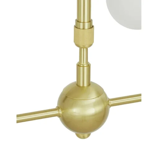 Lampara De Techo Grande De Vidrio Opalino Aurelia