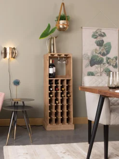 Licorera En Madera De Roble Claude, Para 28 Botellas