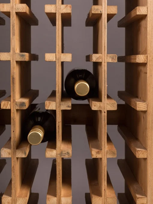 Licorera En Madera De Roble Claude, Para 28 Botellas