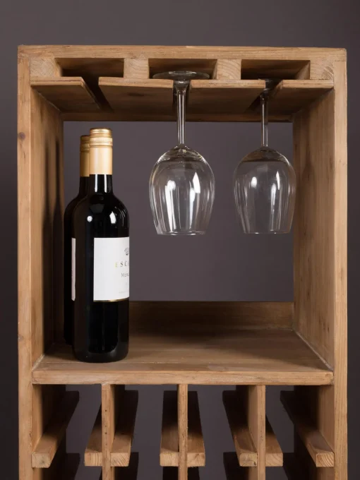 Licorera En Madera De Roble Claude, Para 28 Botellas