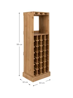 Licorera En Madera De Roble Claude, Para 28 Botellas