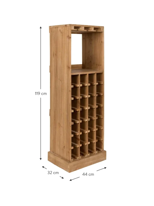 Licorera En Madera De Roble Claude, Para 28 Botellas