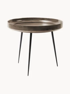 Mesa Auxiliar Bowl Table, Tablero De Madera De Mango