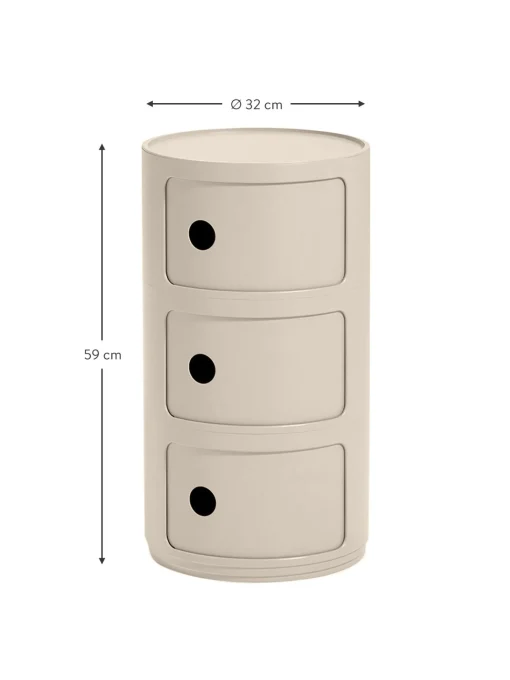 Mesa Auxiliar De Diseno Componibili, 3 Modulos