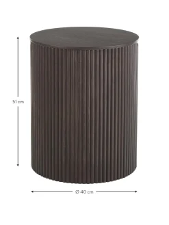 Mesa Auxiliar De Madera Nele, Con Funcion De Almacenamiento