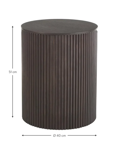 Mesa Auxiliar De Madera Nele, Con Funcion De Almacenamiento