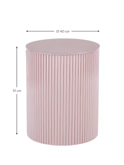 Mesa Auxiliar De Madera Nele, Con Funcion De Almacenamiento