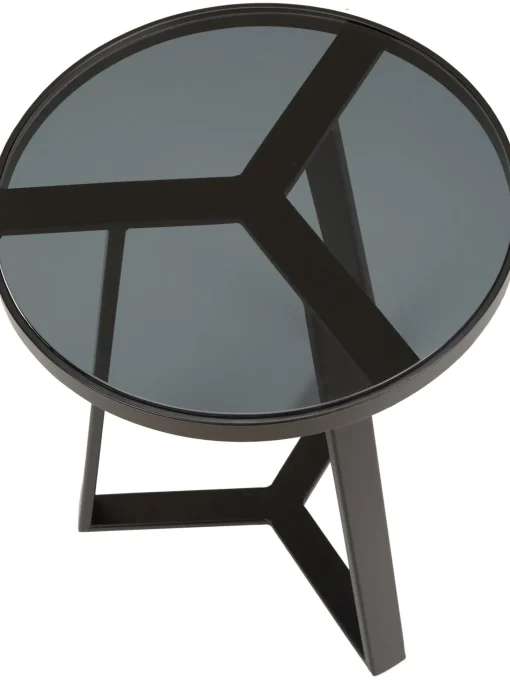 Mesa Auxiliar Fortunata, Tablero De Vidrio