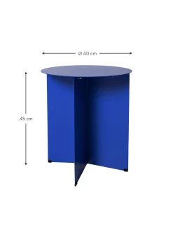 Mesa Auxiliar Redonda De Metal Dinga