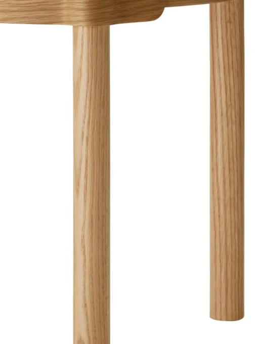 Mesa Auxiliar Redonda De Madera De Roble Woody