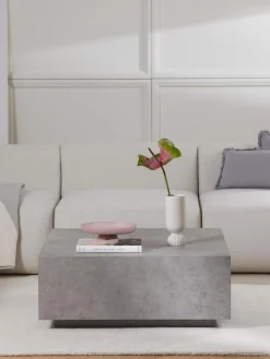 Mesa De Centro En Look Cemento Lesley