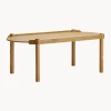 Mesa De Centro Ovalada De Madera De Roble Woody