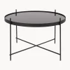 Mesa De Centro Redonda Cupid, Tablero De Vidrio Extraible