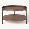 Mesa De Centro Redonda De Madera Renee