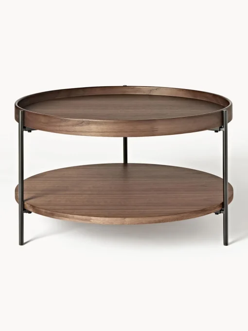 Mesa De Centro Redonda De Madera Renee