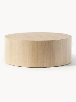 Mesa De Centro Redonda De Madera Dan