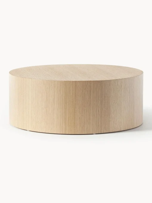 Mesa De Centro Redonda De Madera Dan