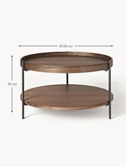 Mesa De Centro Redonda De Madera Renee
