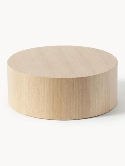 Mesa De Centro Redonda De Madera Dan