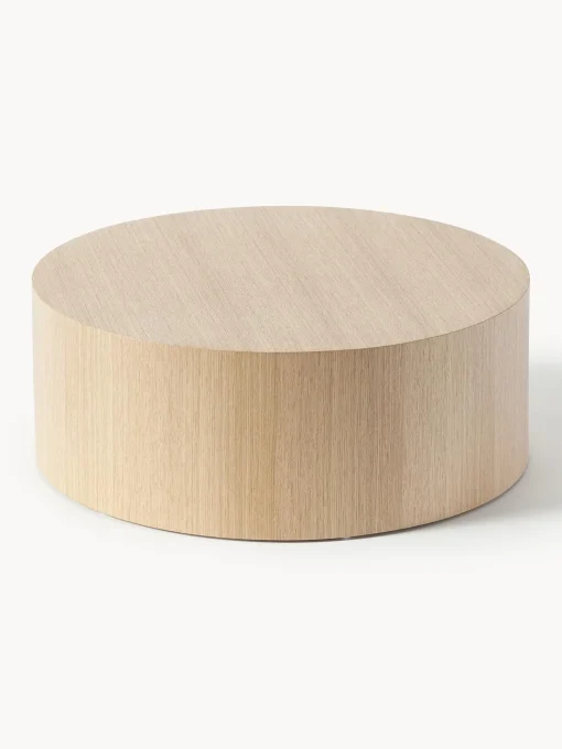 Mesa De Centro Redonda De Madera Dan