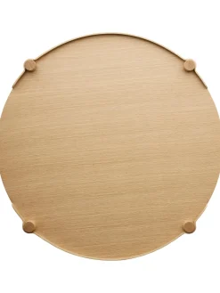Mesa De Centro Redonda De Madera De Roble Woody