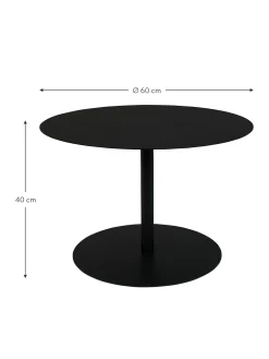 Mesa De Centro Redonda De Metal Snow